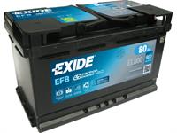 Batteria - 12V 80 Ah 800A D+ L4 EFB EXIDE EL800
