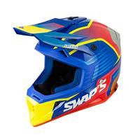 CASCO SIFAM CROSS S818 M ROSSO GIALLO