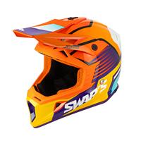 CASCO SIFAM CROSS S818 S ARANCIONE ROSSO