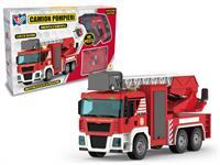 CAMION DEI POMPIERI CON TRAPANO LUCI E SUONI