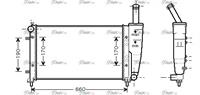 RADIATORE FIAT PUNTO AVA FTA2290